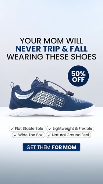 athletic shoes, running shoes, sneakers, sports shoes, training shoes, workout shoes, fitness shoes, sale promotion, minimalist, trustworthy, blue, neutral, mother's day
